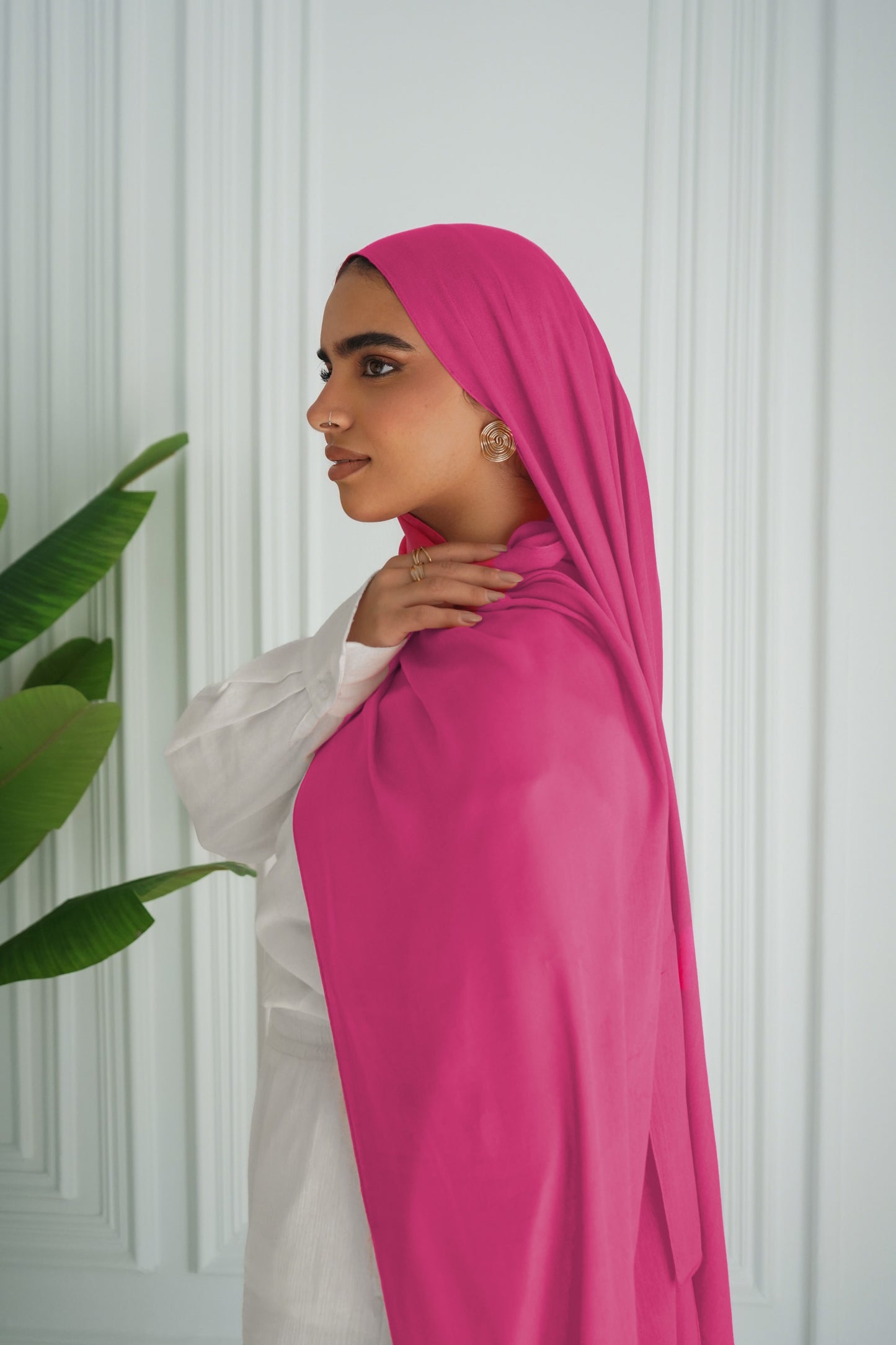 Modal Hijab - Hot Pink