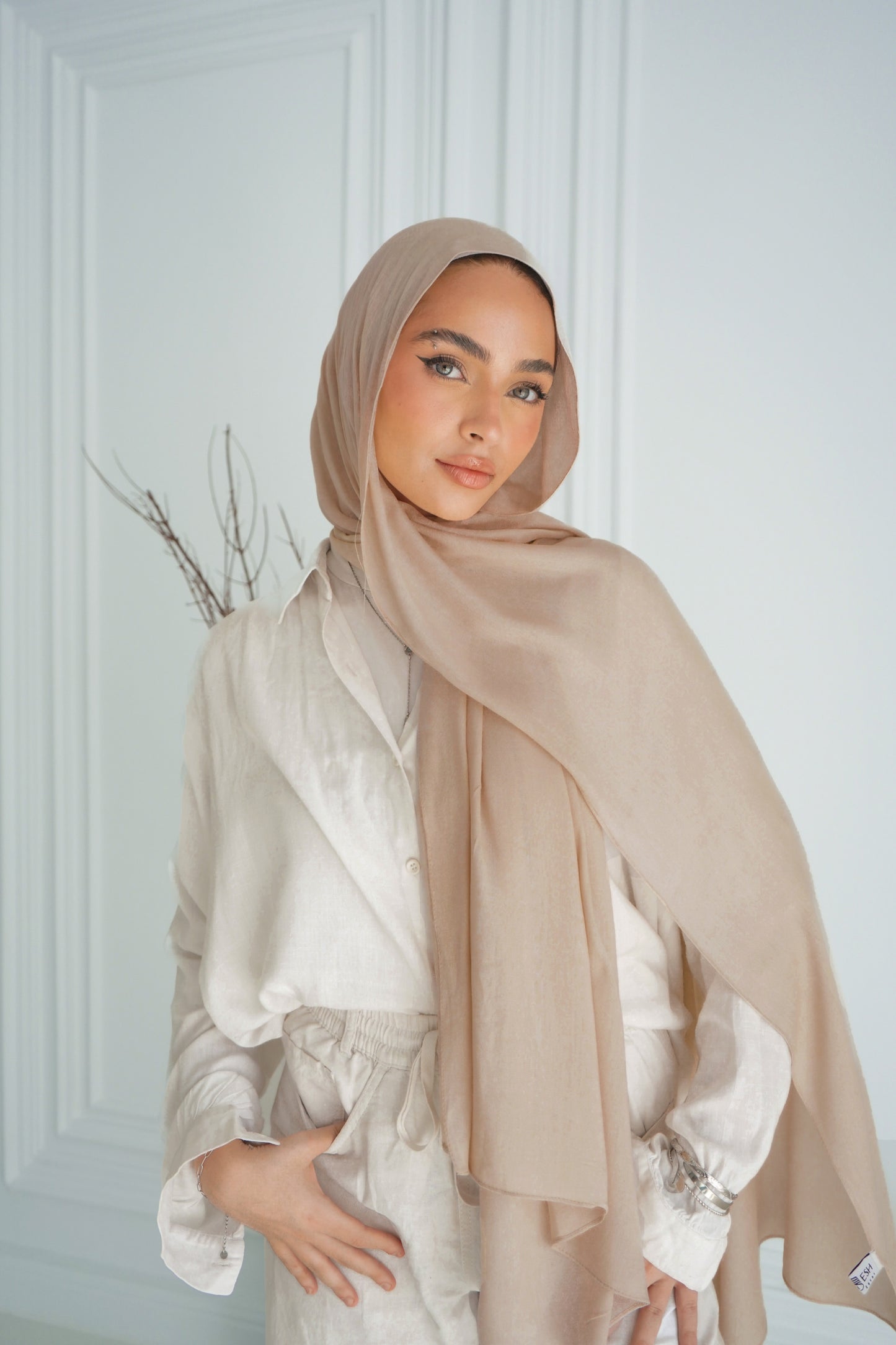 Modal Hijab - Out Beige
