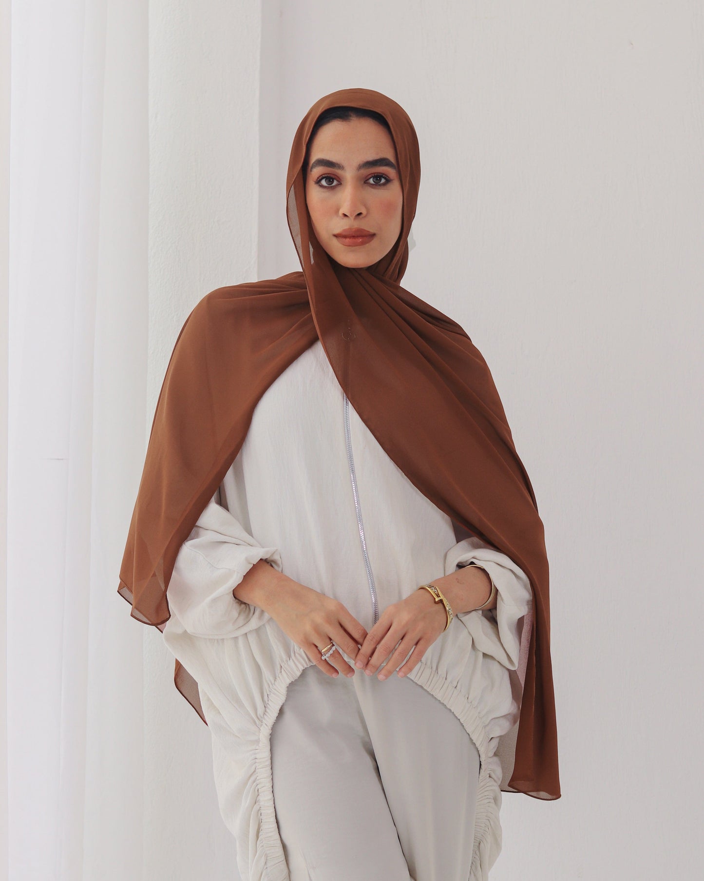 esh-esh 15 Premium Brown Hijab