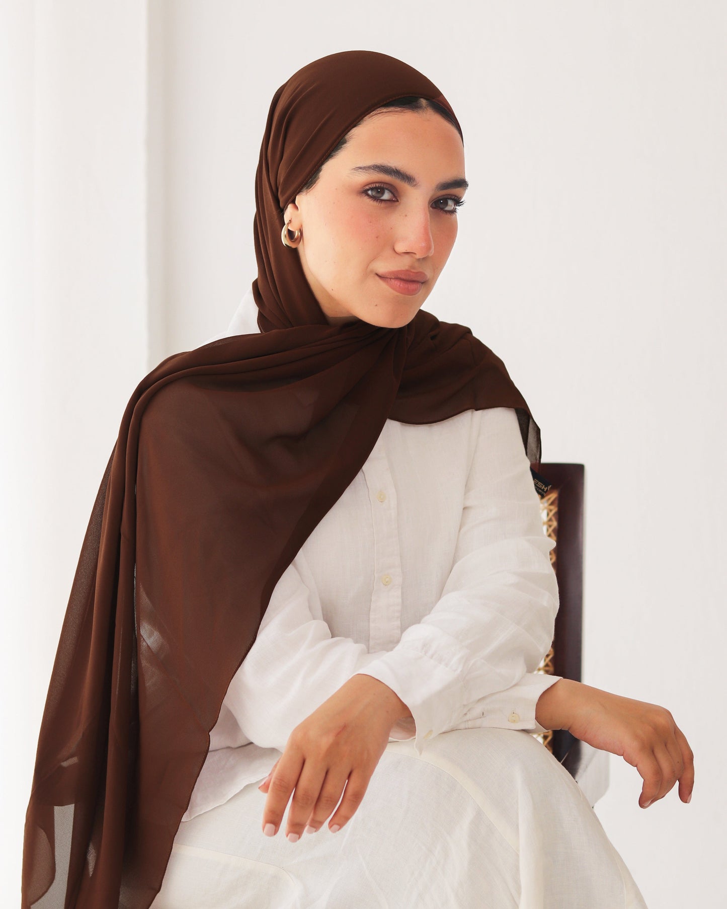 esh-esh 17 Premium Brown Hijab