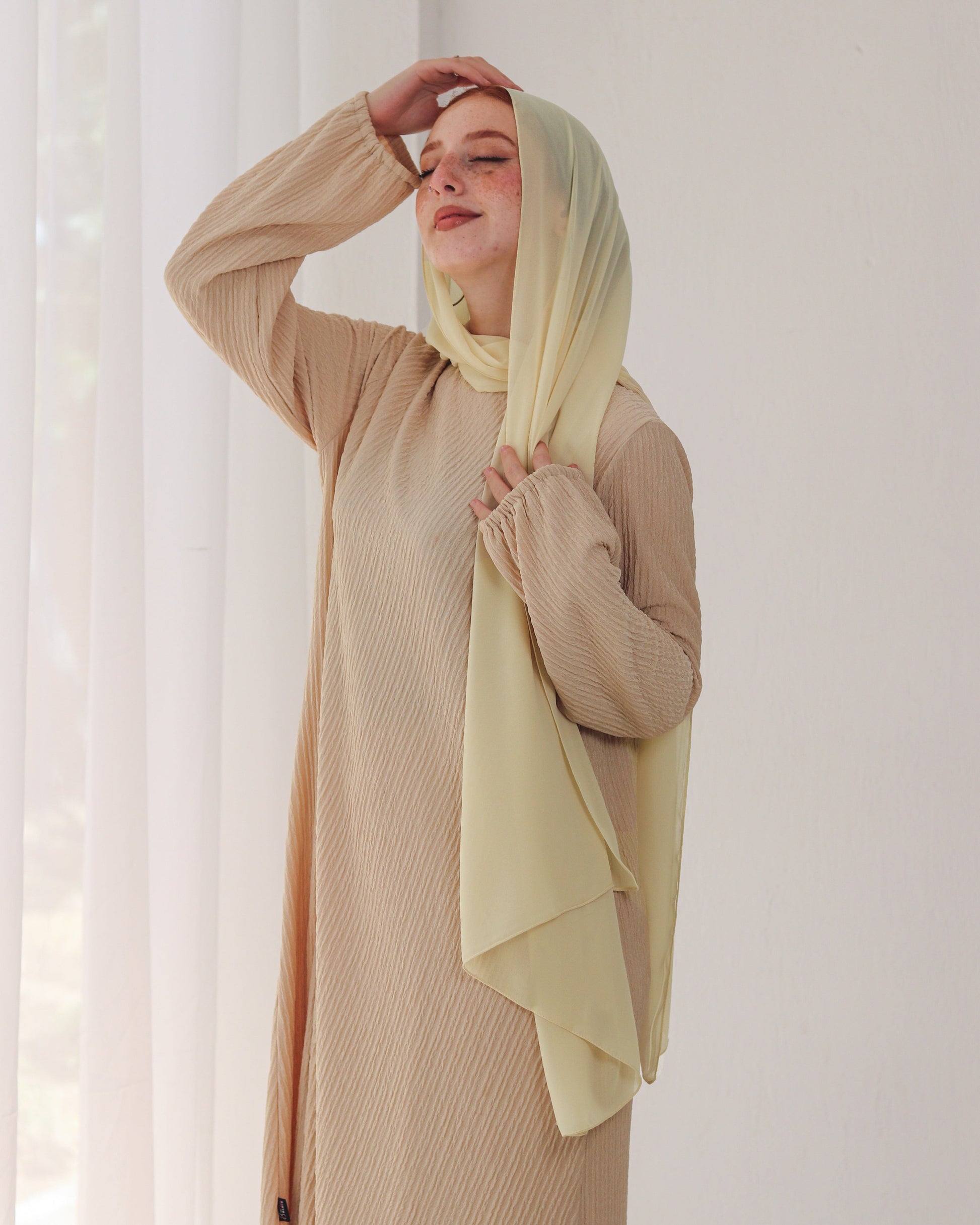 esh-esh 21 Premium Brown Hijab