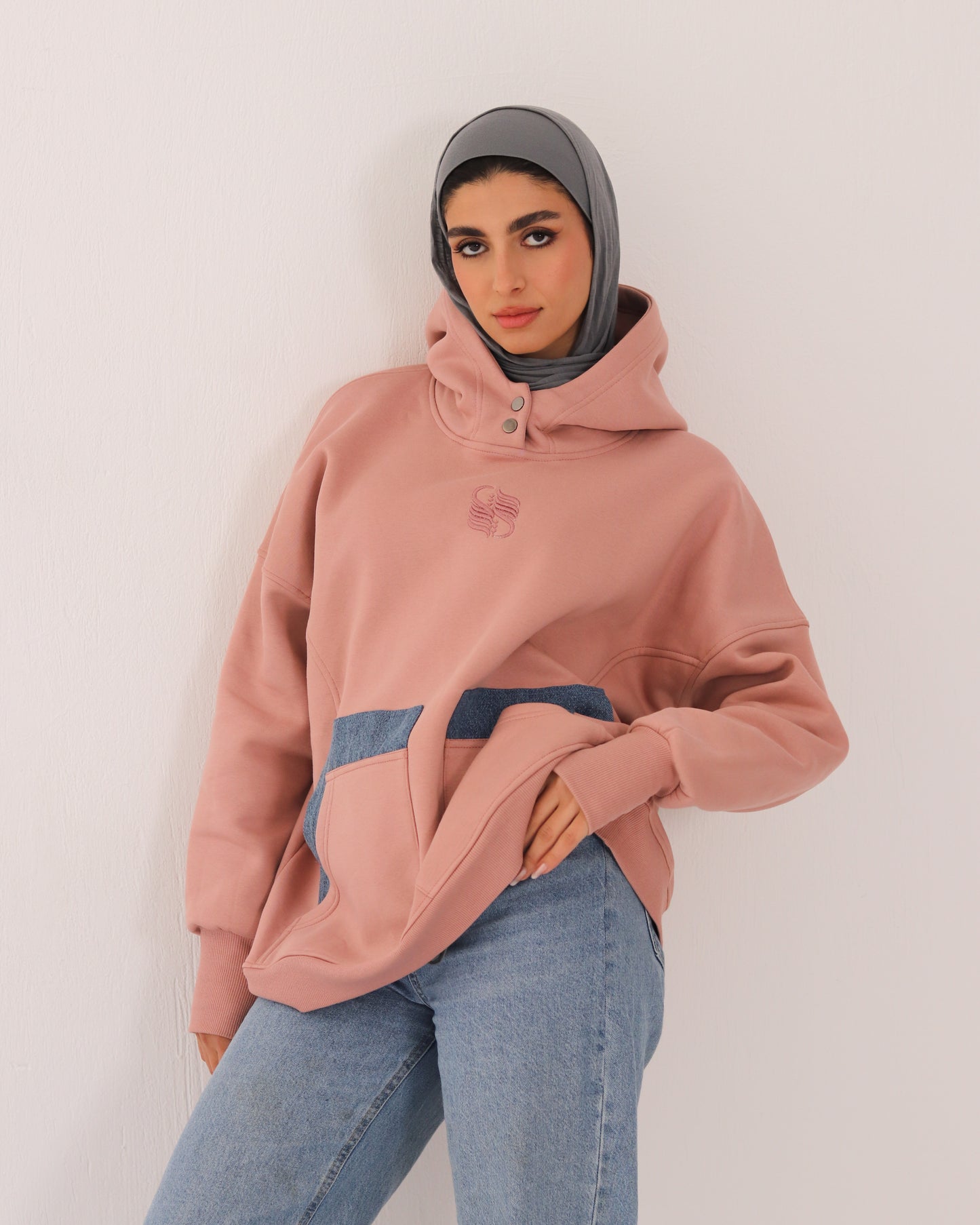 Pocket Twist Hoodie - Cashmere