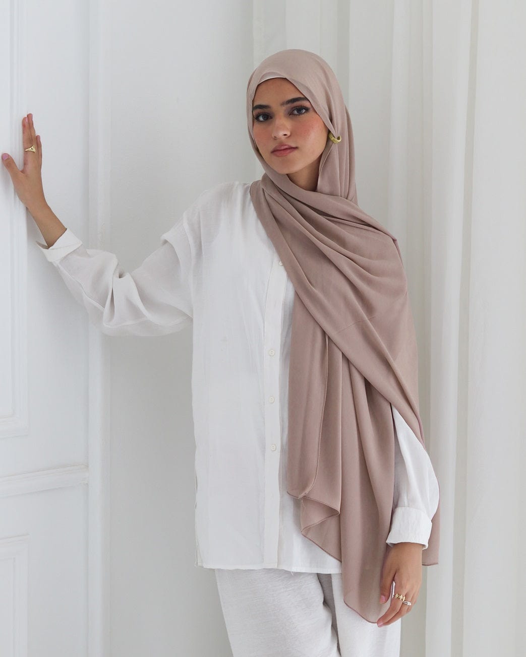 esh-esh 26 Premium Brown Hijab