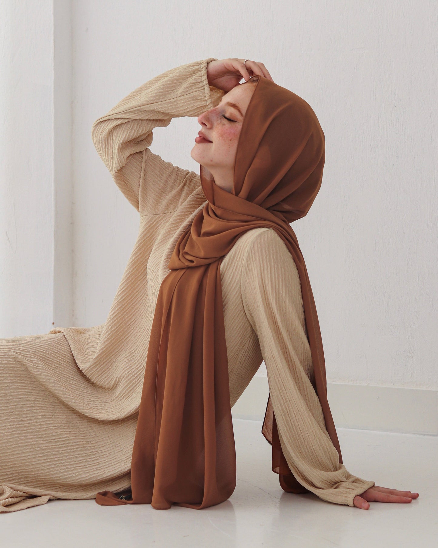 esh-esh 4 Premium Brown Hijab