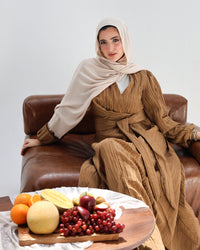Crinkle Modal - Beige