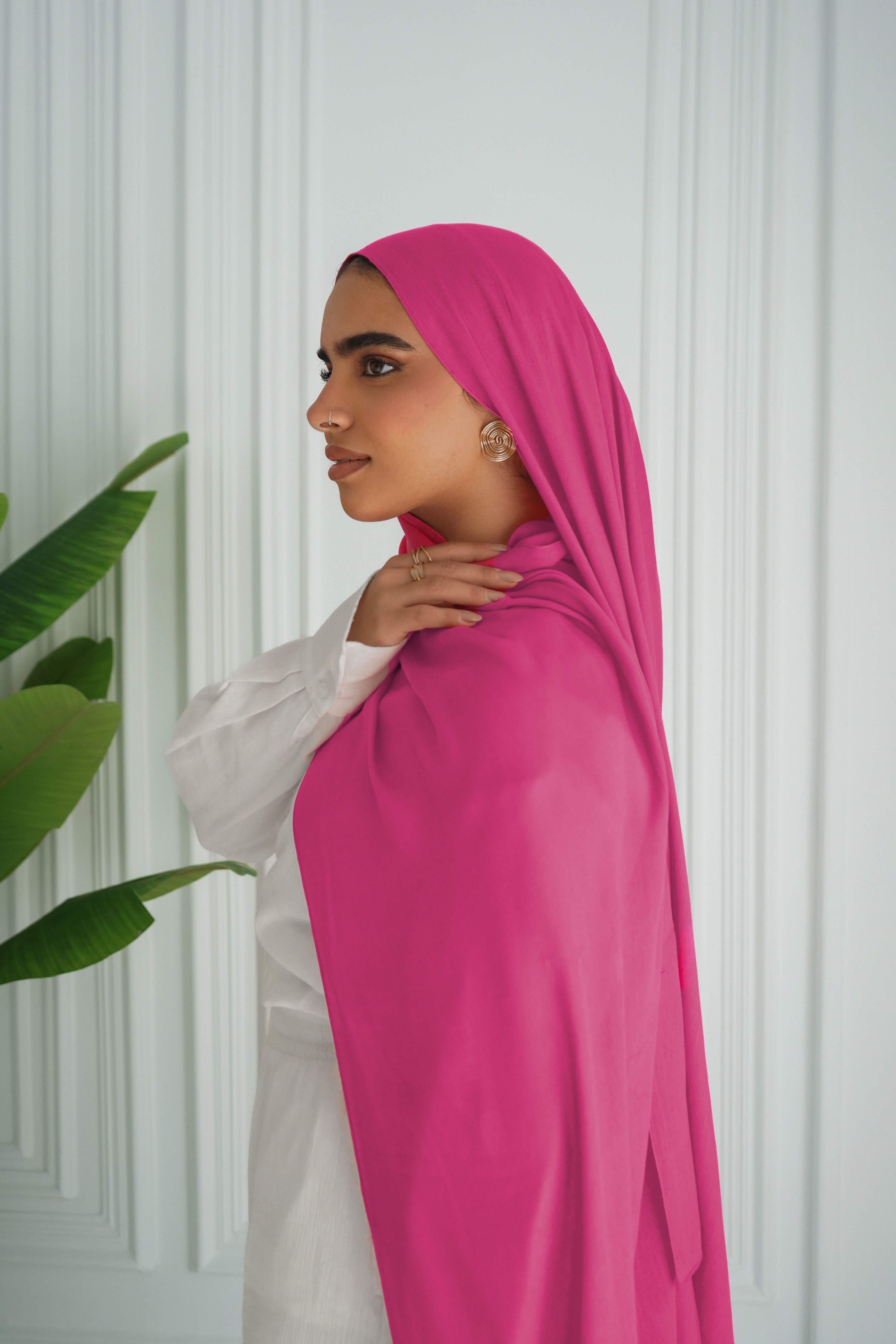Modal Hijab - Hot Pink