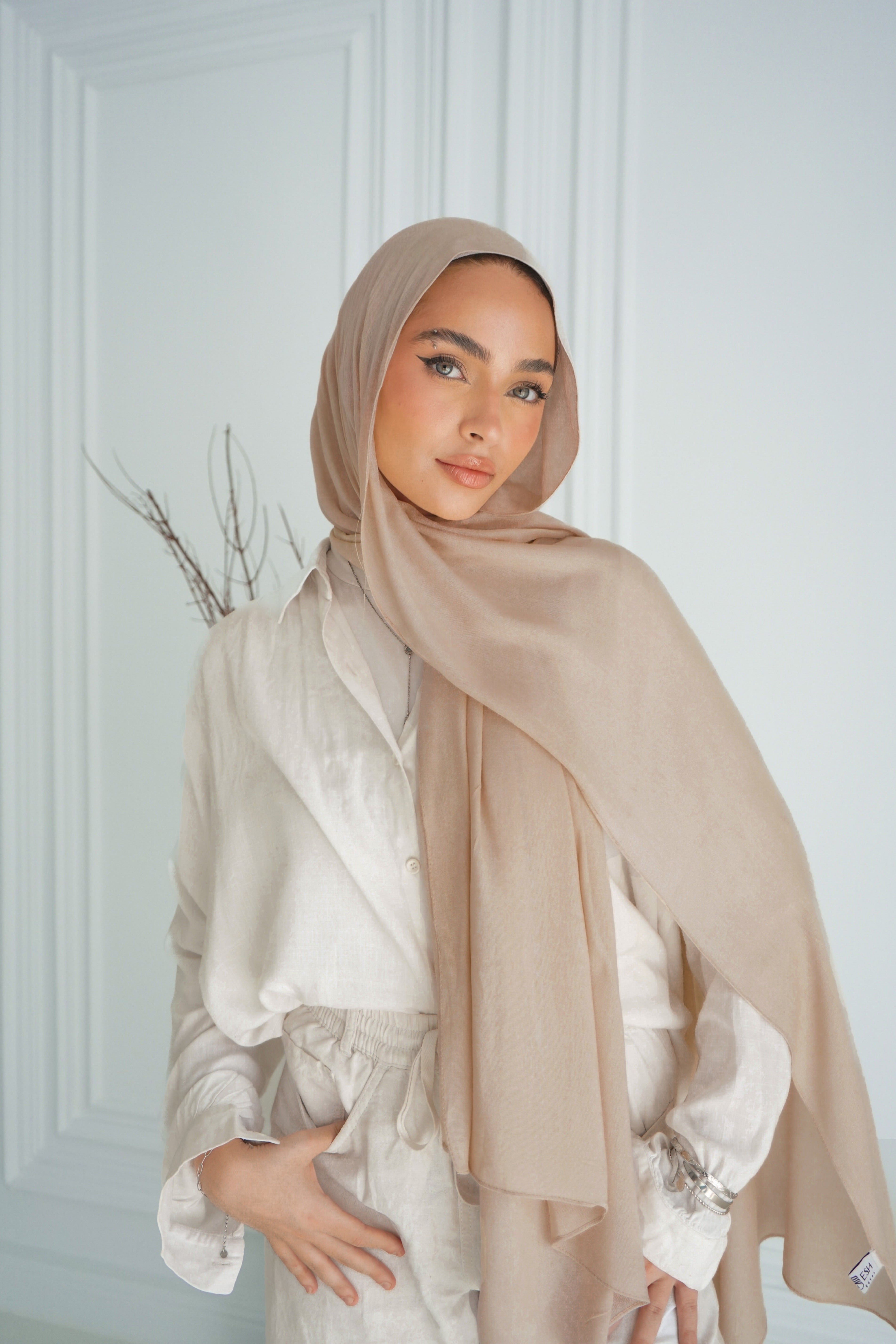 Modal Hijab - Out Beige