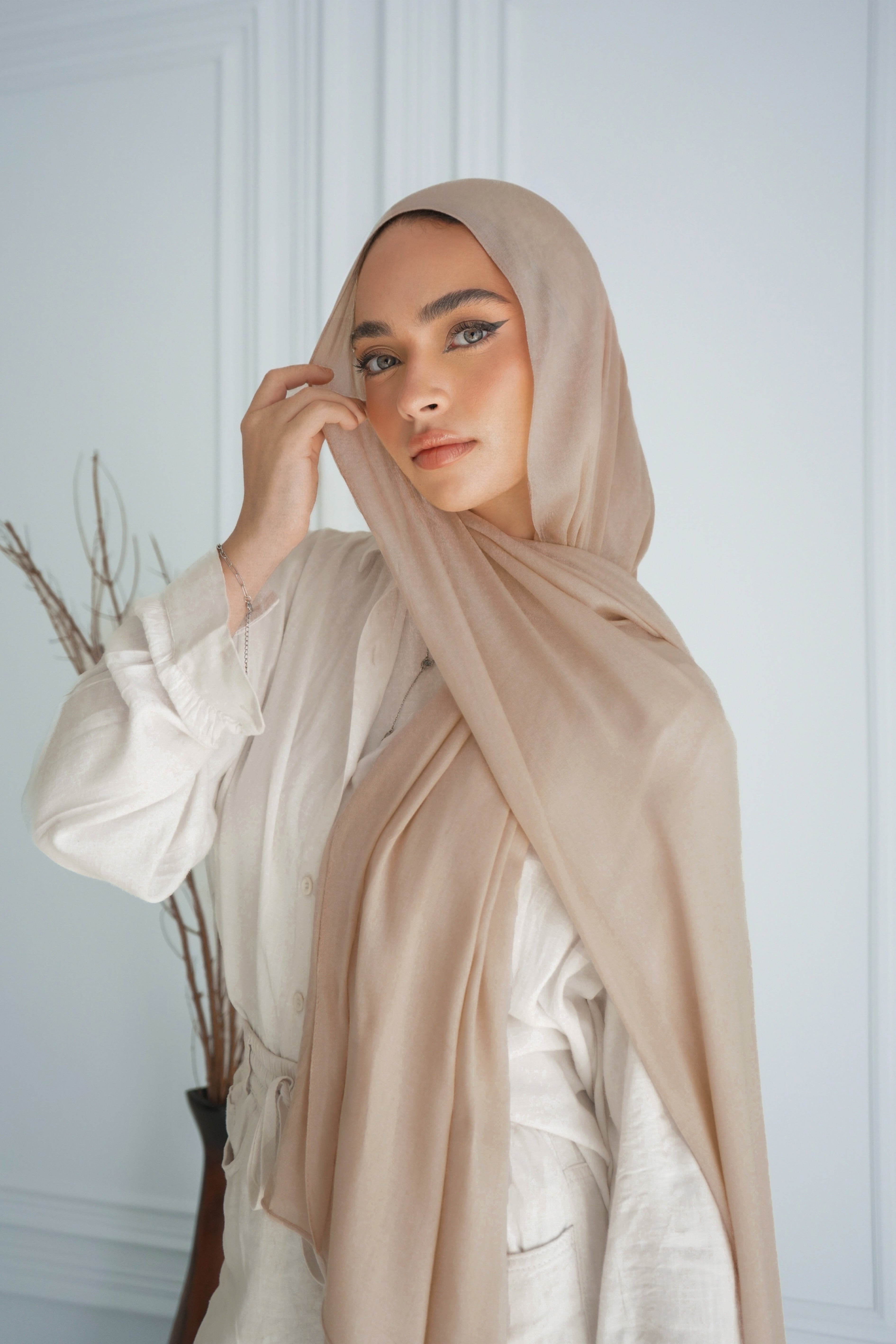 Modal Hijab - Out Beige