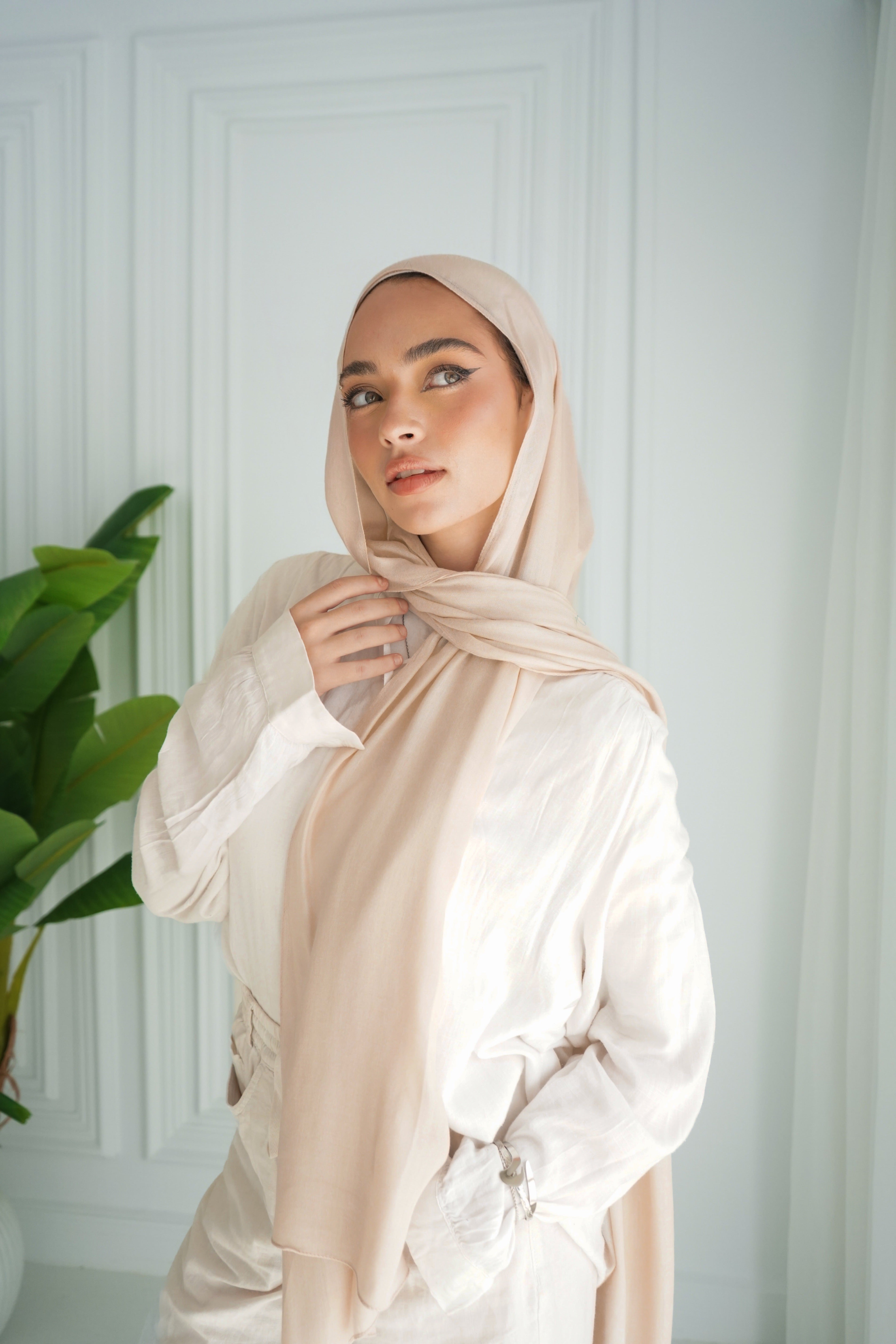 Modal Hijab - Light Beige