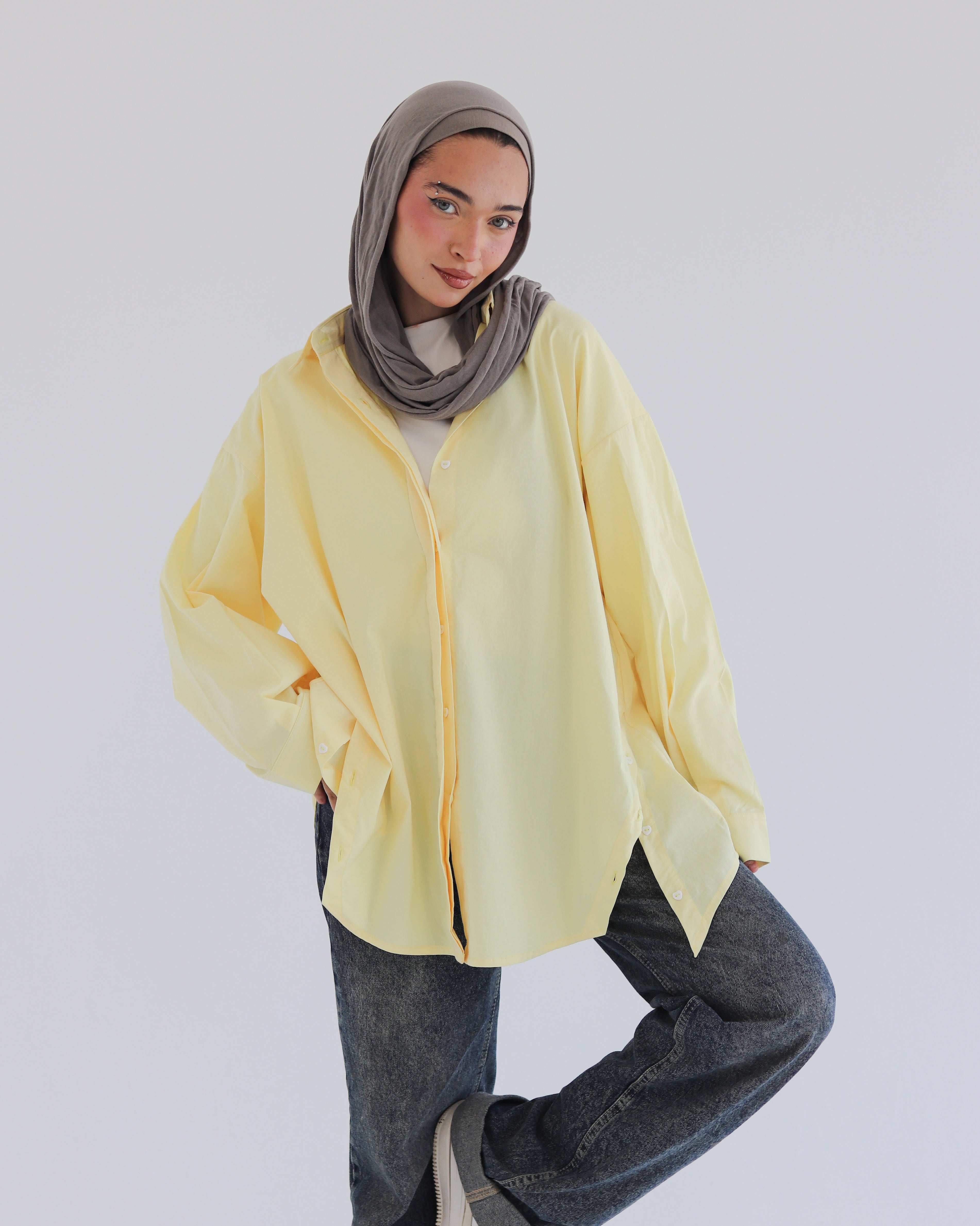 Urban Poplin Shirt - Yellow