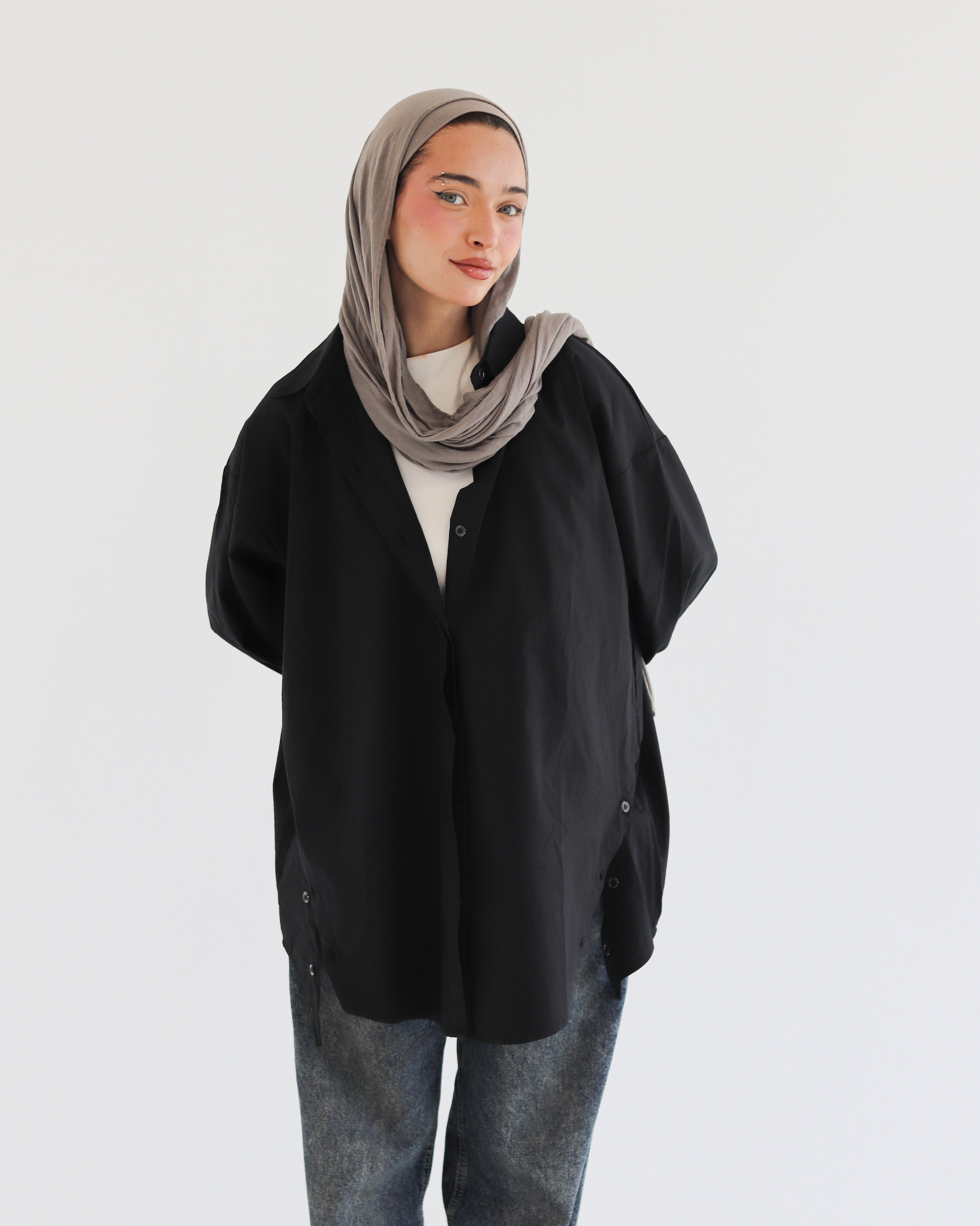 Urban Poplin Shirt - Black
