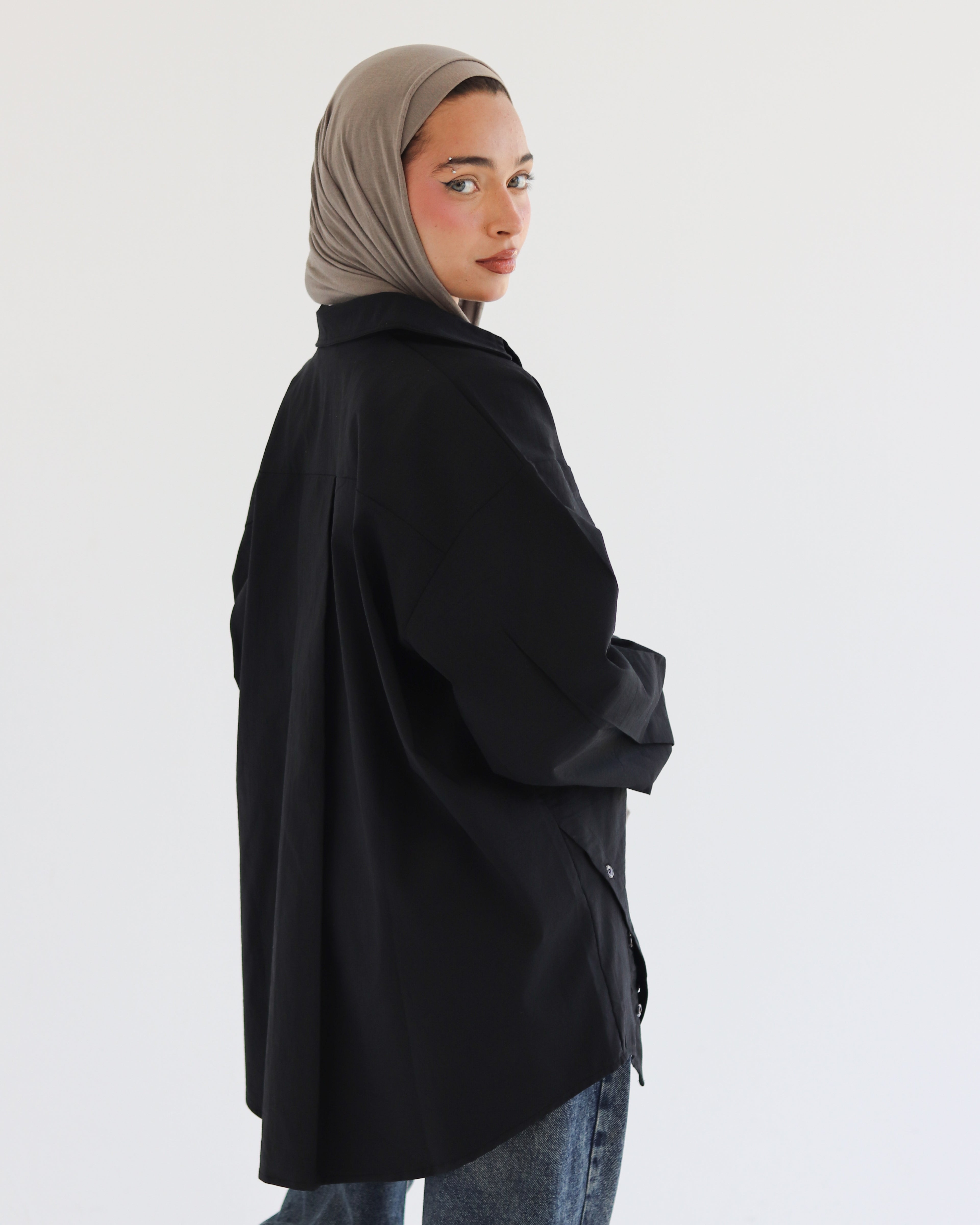Urban Poplin Shirt - Black