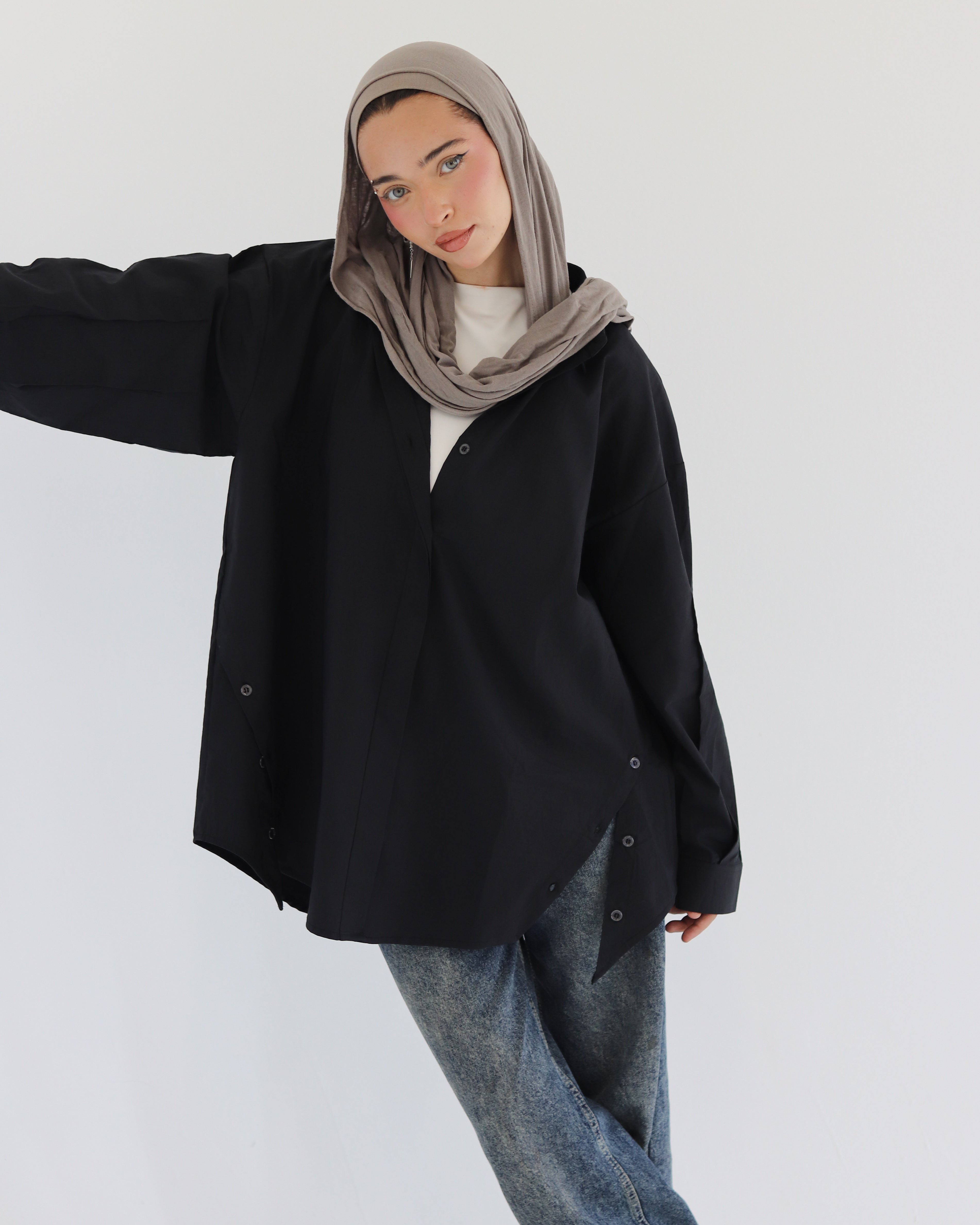 Urban Poplin Shirt - Black