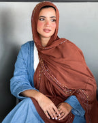 Twist of Lines Hijab - Cookies