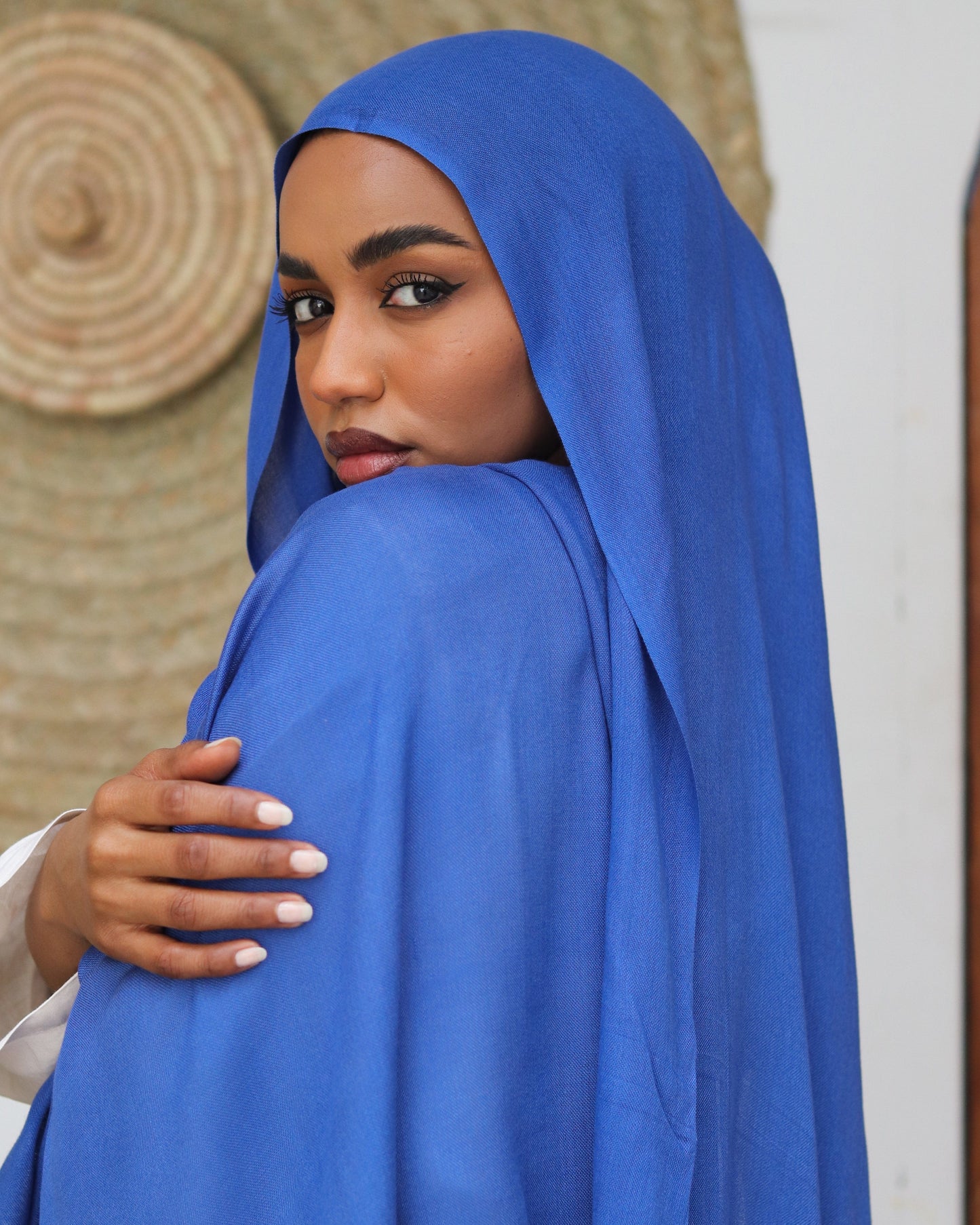 esh-esh Cotton Ash Hijab - Royal Blue