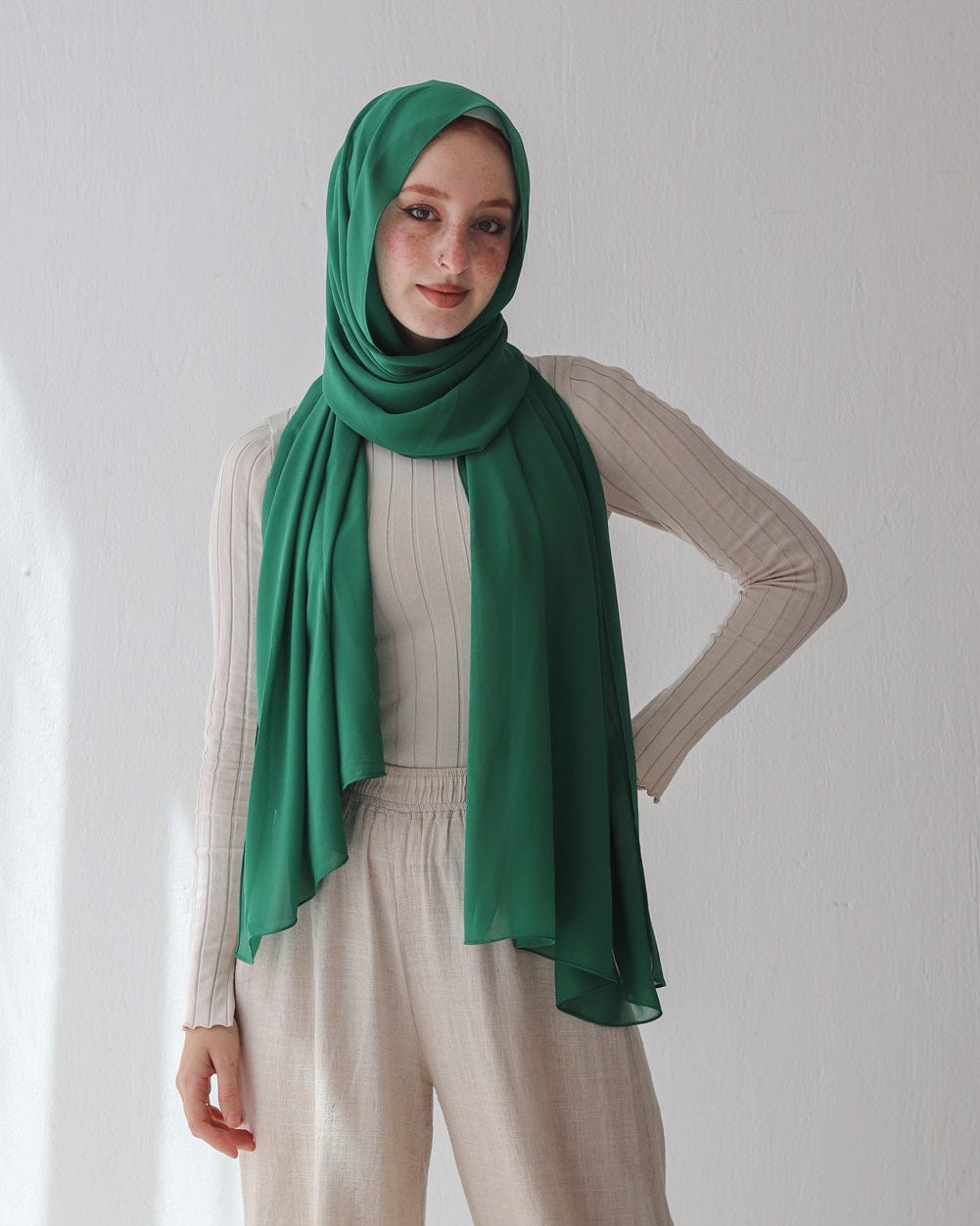 esh-esh Emerald Green Premium Forest Hijab