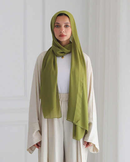 esh-esh Fern Green Premium Forest Hijab