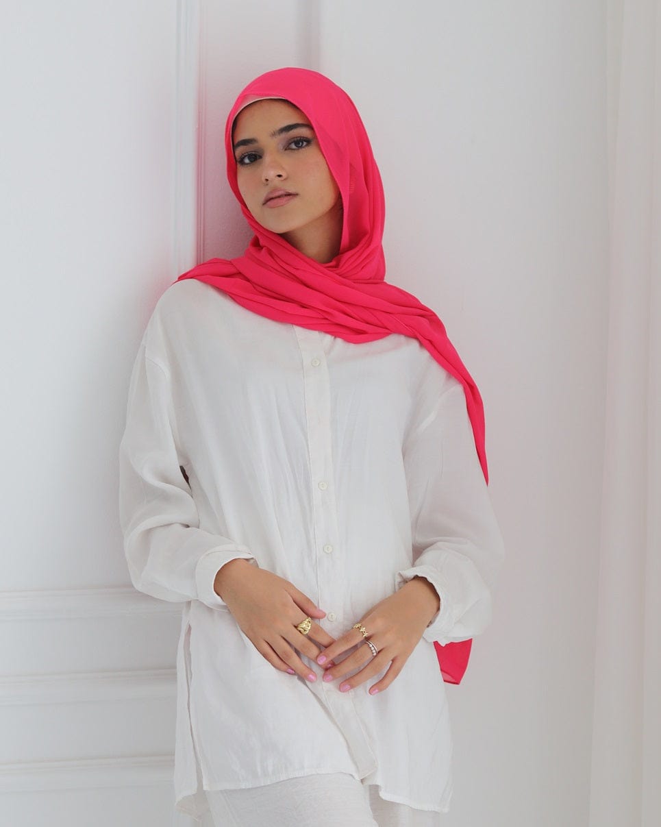 esh-esh Fire Pink / 200 X 70 CM Premium Pinky Hijab