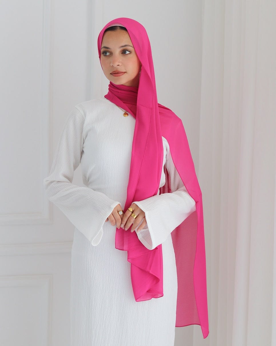 esh-esh Fuchsia / 200 X 70 CM Premium Pinky Hijab