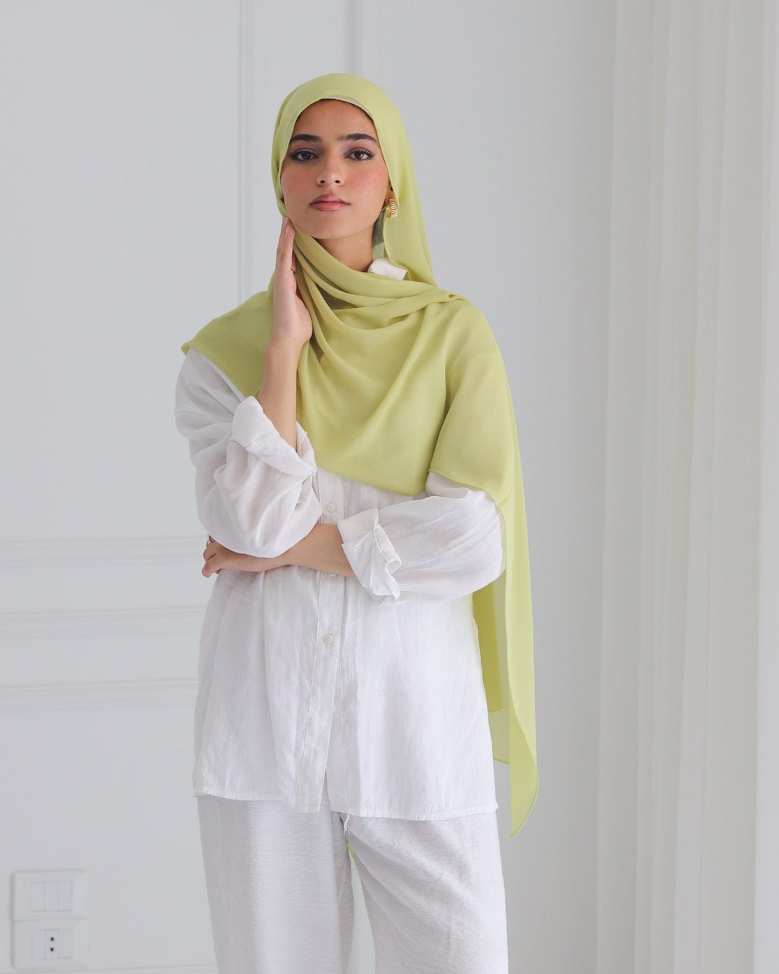 esh-esh Lemon Premium Forest Hijab