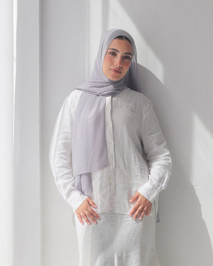 esh-esh Light Grey Premium Basic Hijab