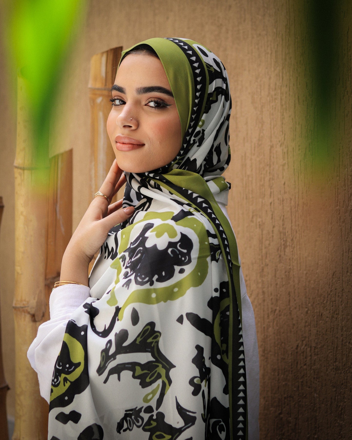 esh-esh Lime Leaves Hijab