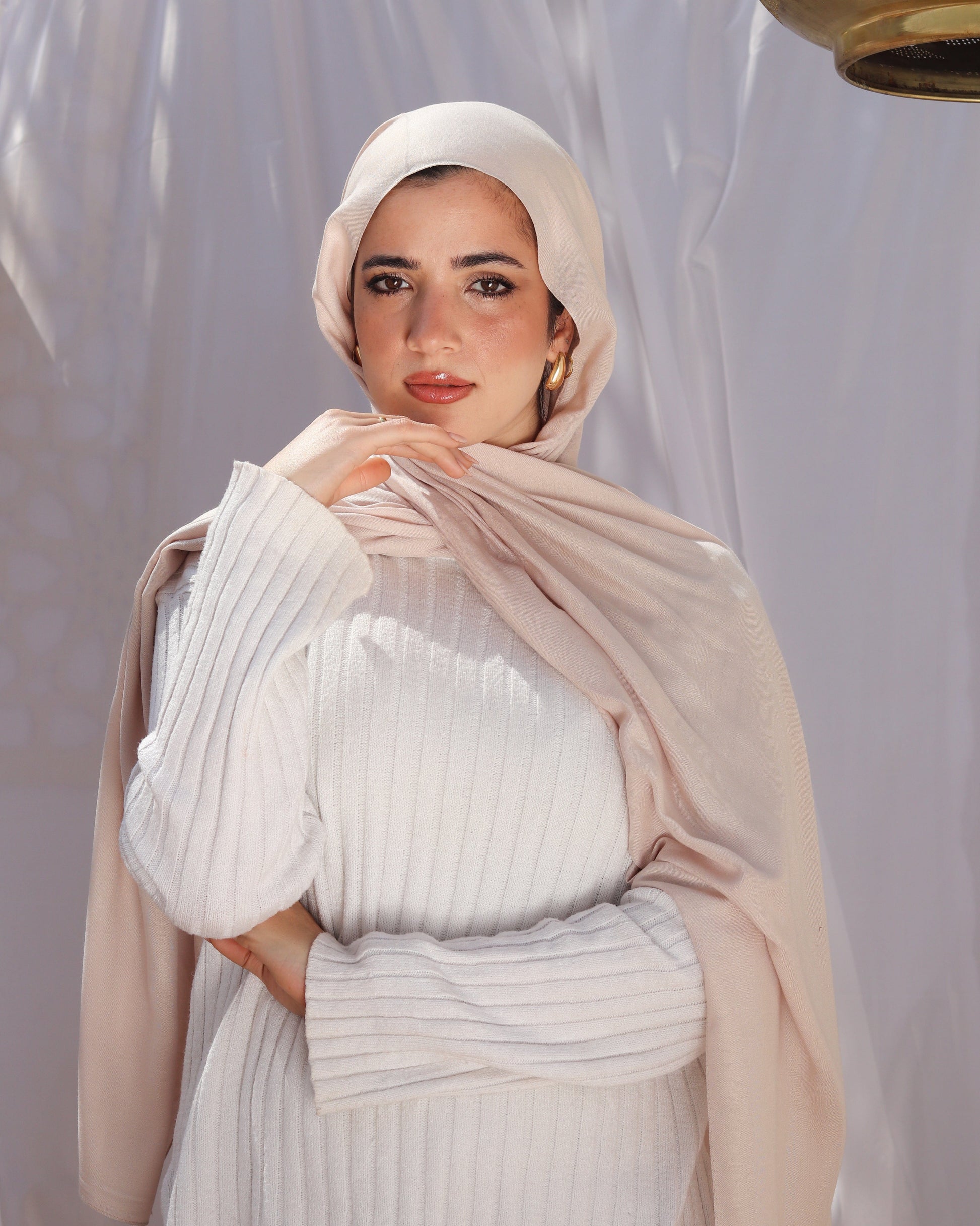 esh-esh Modal Hijab - Beige