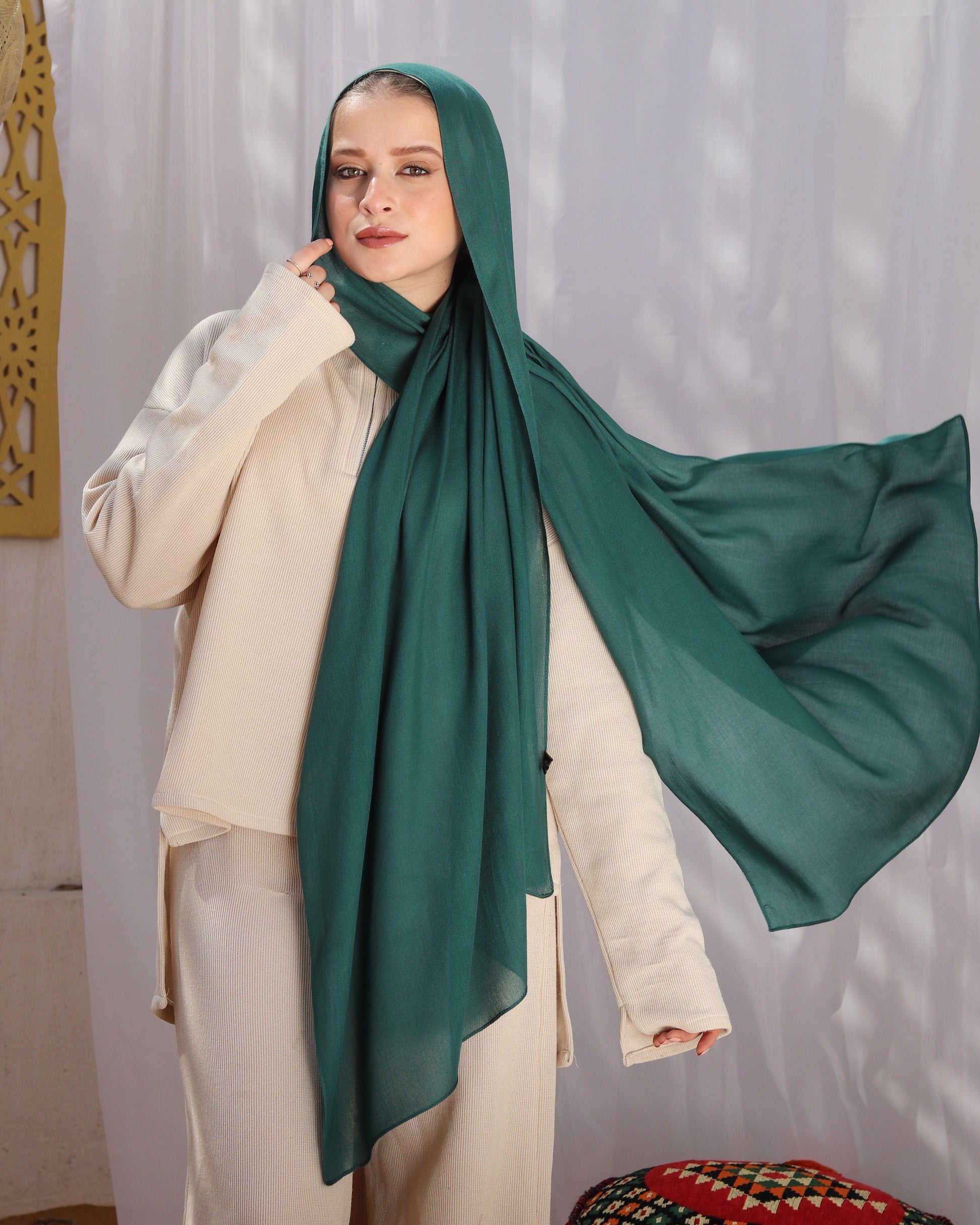 esh-esh Modal Hijab - Emarald Green