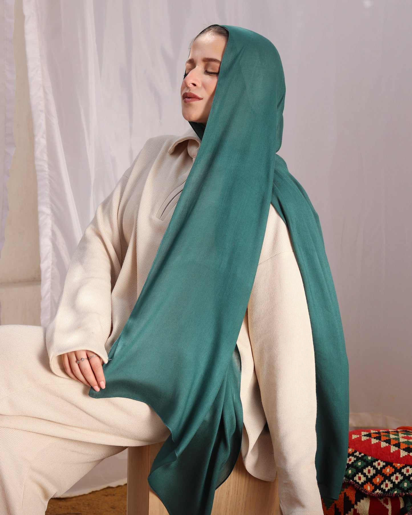 esh-esh Modal Hijab - Emarald Green