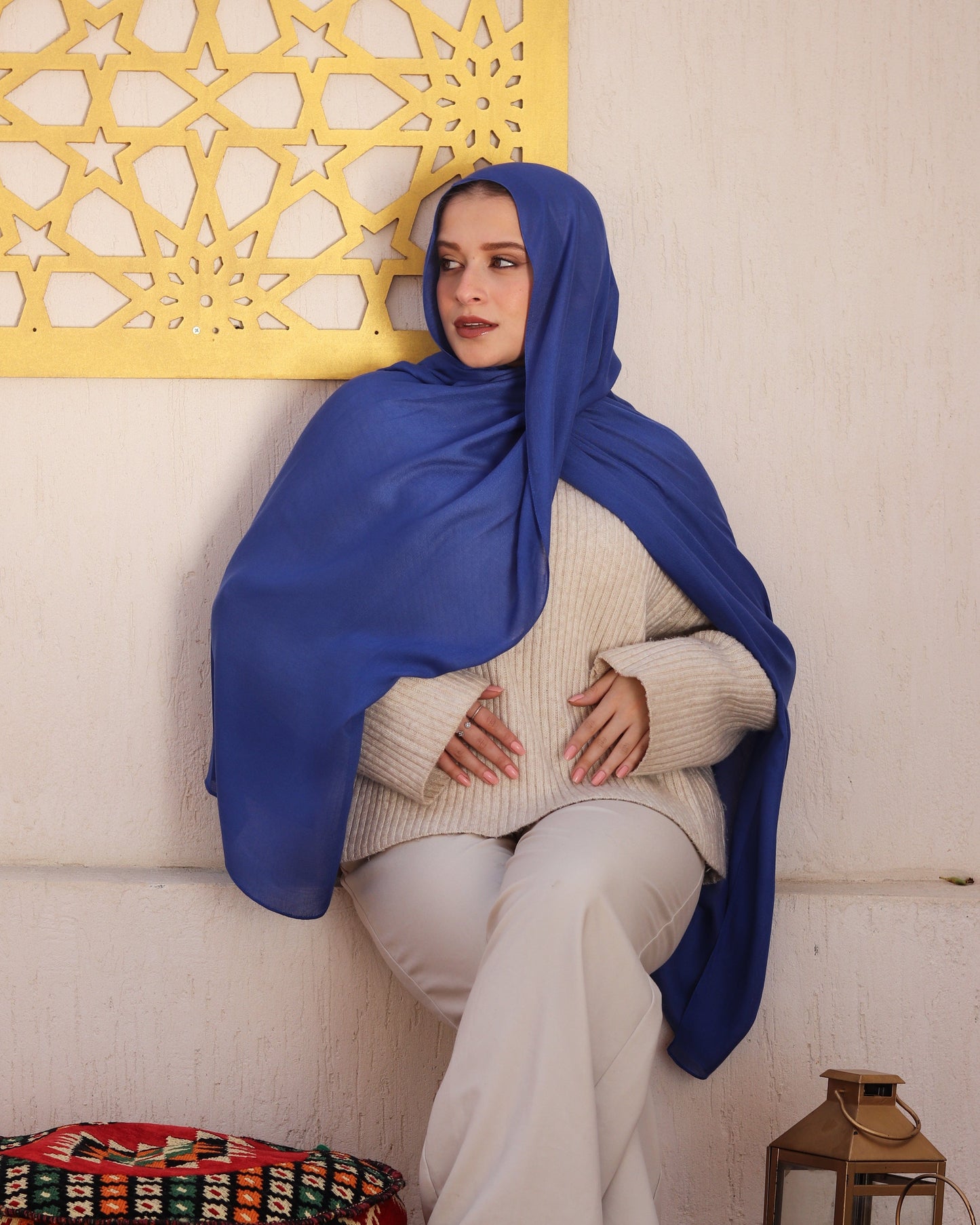 esh-esh Modal Hijab - Royal Blue