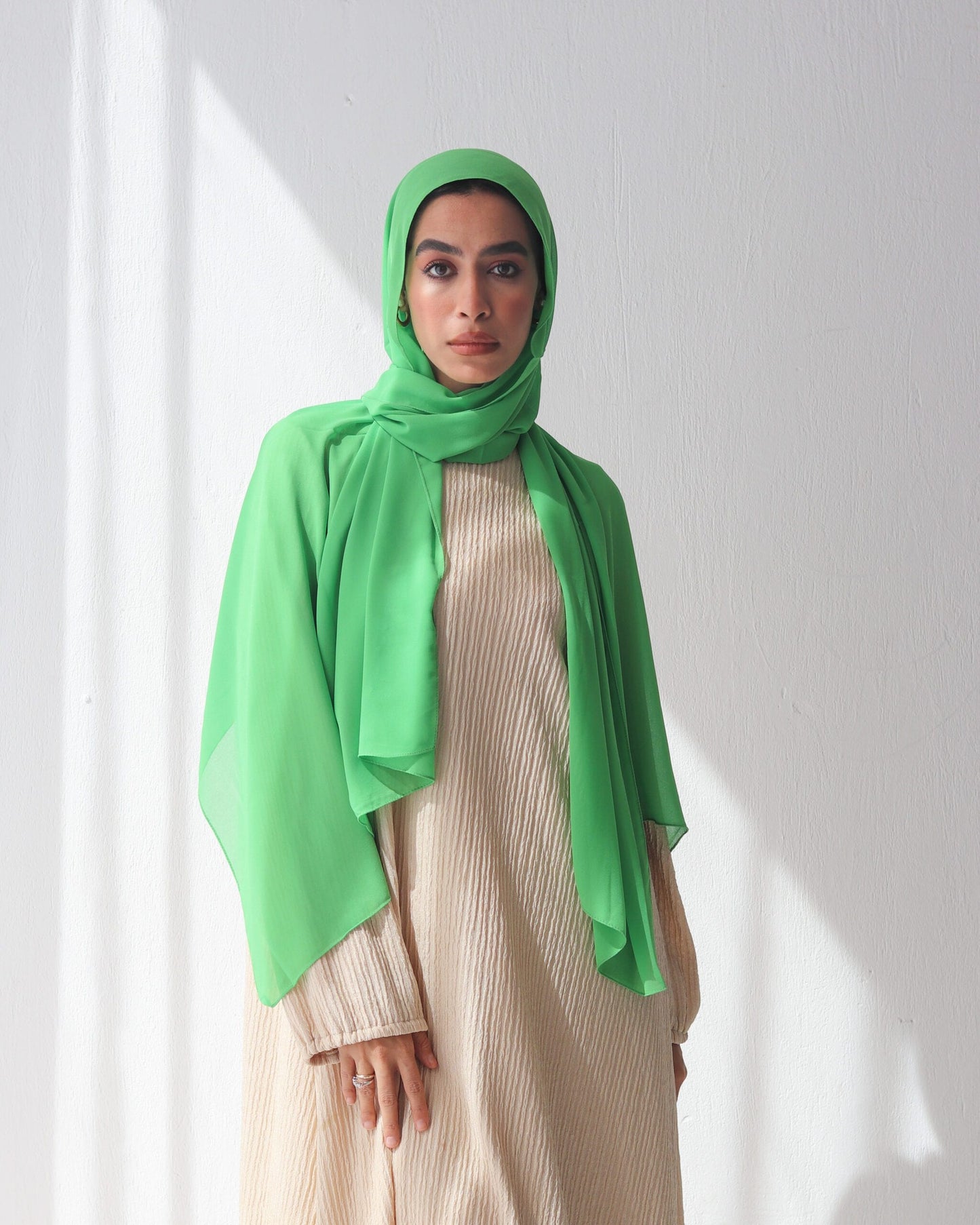 esh-esh Neon Green Premium Forest Hijab