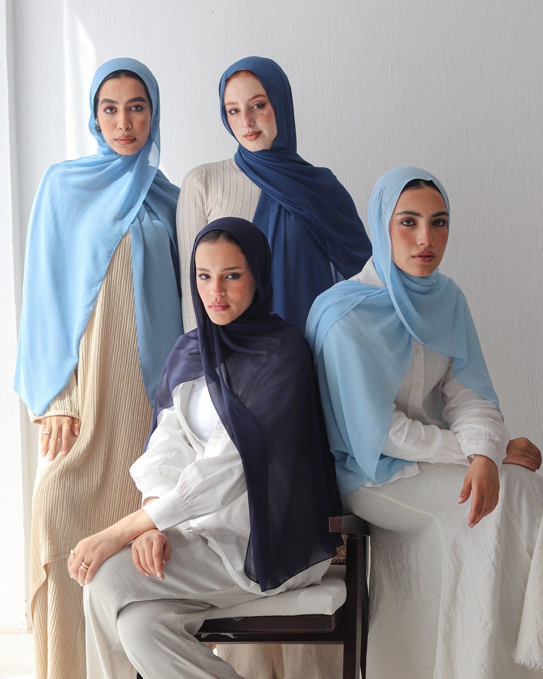 esh-esh Premium Blue Hijab