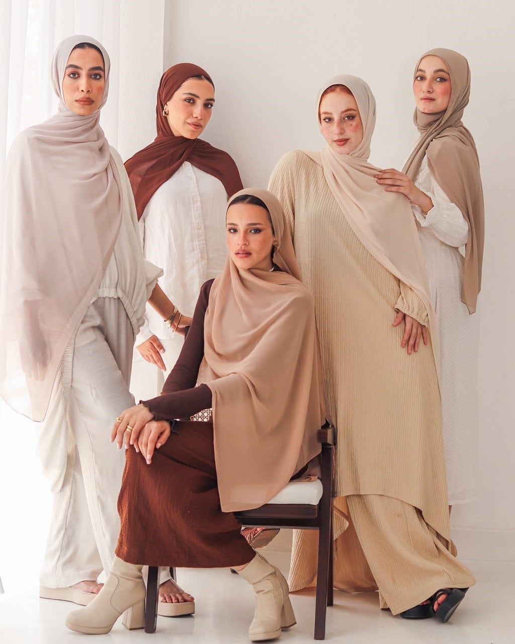 esh-esh Premium Brown Hijab