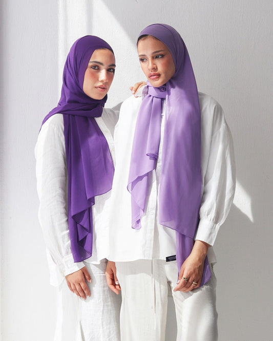 esh-esh Premium Purple Hijab